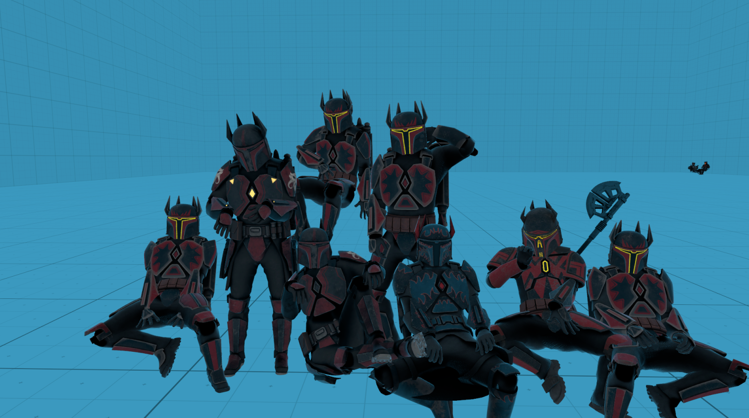 Clan Saxon VRChat screenshot: the saxons